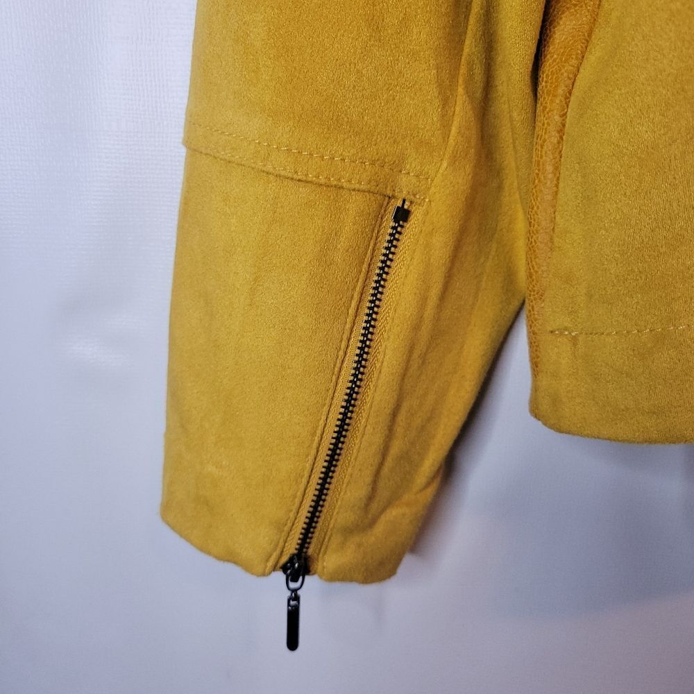 Laura Faux Suede Bright Mustard Yellow Jacket - Picture 11 of 16